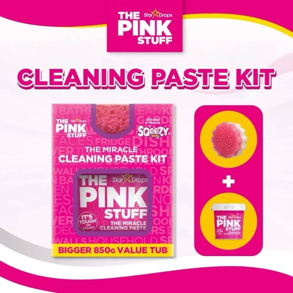 Pink Stuff Zázračná čisticí pasta sada - 850g + houbička