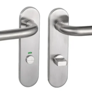 Ultra KUL 513 - rozteč WC zámku 72 mm - štítové dveřní kování vyrobeno z nerezové oceli