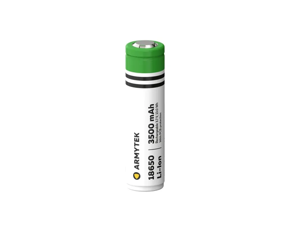 Armytek 18650 Li-Ion 3500 mAh baterie, pojistka