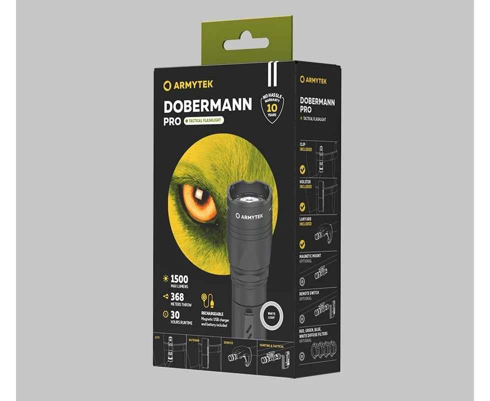 Armytek Dobermann PRO MAGNET USB taktická svítilna