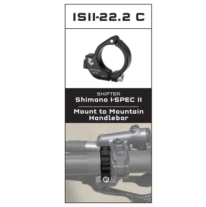 Montážní adaptér WOLF TOOTH ShiftMount ISEV- 22 Shimano I-SPEC II Shifter > 22 mm řídítka
