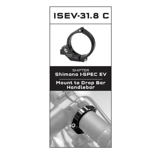 Montážní adaptér WOLF TOOTH ShiftMount ISEV-31.8 Shimano I-SPEC EV Shifter > Řídítka 31,8 mm