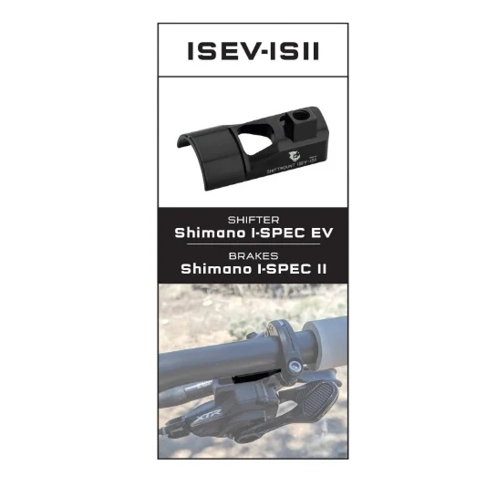 Montážní adaptér WOLF TOOTH ShiftMount ISEV-ISII Shimano I-SPEC EV Shifter > Shimano I-SPEC II Brake