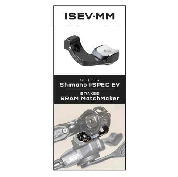 Montážní adaptér WOLF TOOTH ShiftMount ISEV-MM iShimano I-SPEC EV Shifter > SRAM MatchMaker X brake