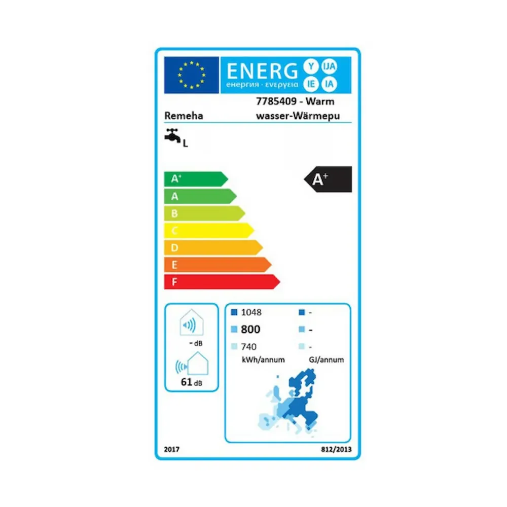 Teplovodní tepelné čerpadlo Remeha Azorra Ace 200 litrů 2,4 kW