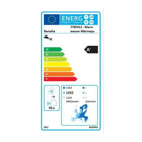 Teplovodní tepelné čerpadlo Remeha Azorra Ace 250 litrů 2,4 kW