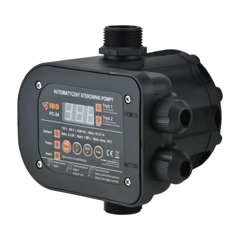 Elektronický spínač tlaku PC-24 (2,2 kW, 230 V) Regulátor čerpadla