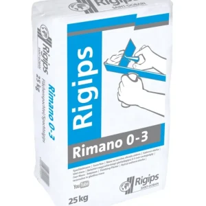Rigips Rimano 0-3 mm velmi jemná sádrová stěrka 25 kg