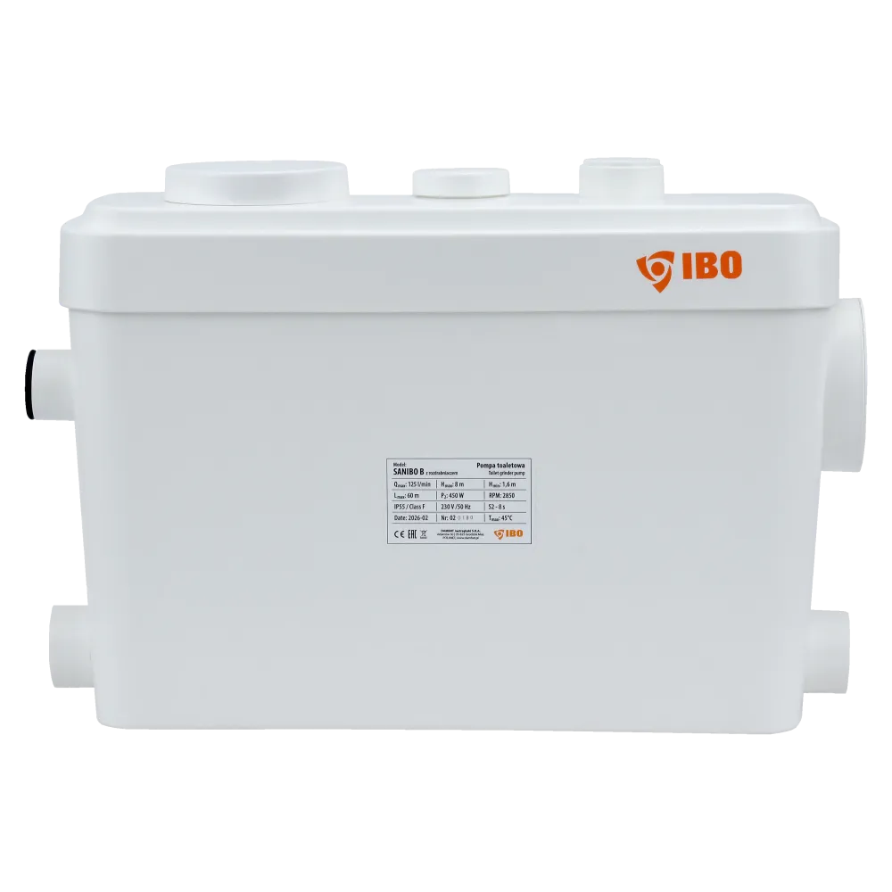 SANIBO B (0,45 kW, 230V) WC čerpadlo s bruskou