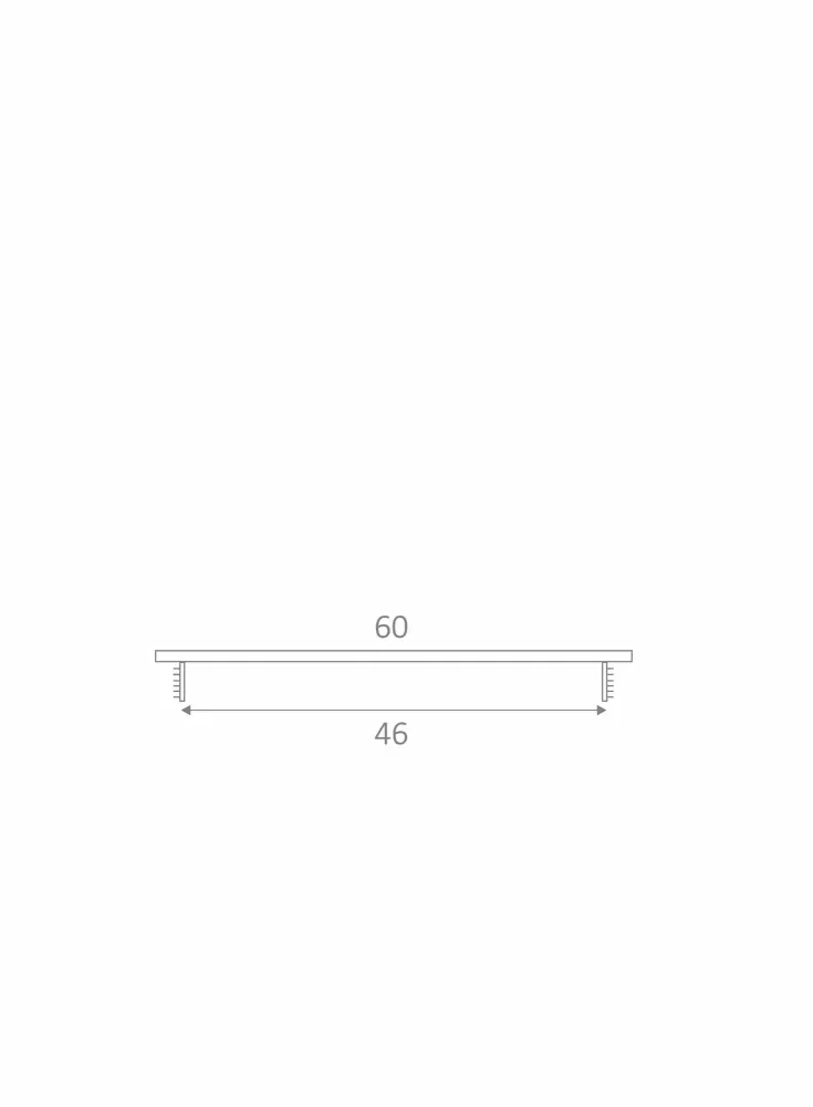 Šířka mřížky SRL - Alfa ventilační mřížka 60 x 2000 mm - šířka mřížek 60 mm
