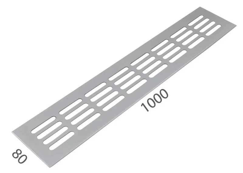 Šířka mřížky SRL - Alfa ventilační mřížka 80 x 1000 mm - šířka mřížek 80 mm
