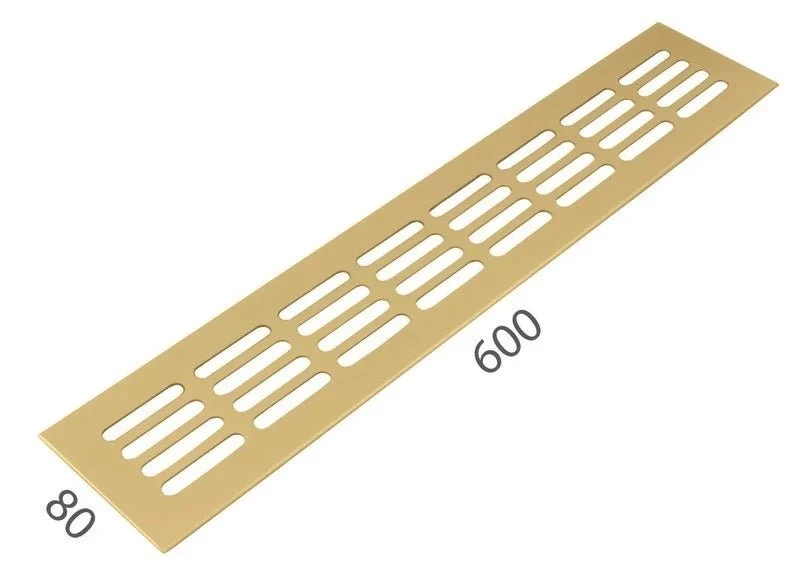 Šířka ventilační mřížky SRL - šířka mřížky Alfa 80 x 600 mm - šířka mřížek 80 mm