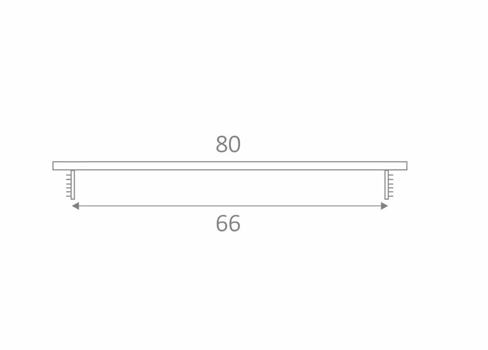Šířka ventilační mřížky SRL - šířka mřížky Alfa 80 x 600 mm - šířka mřížek 80 mm