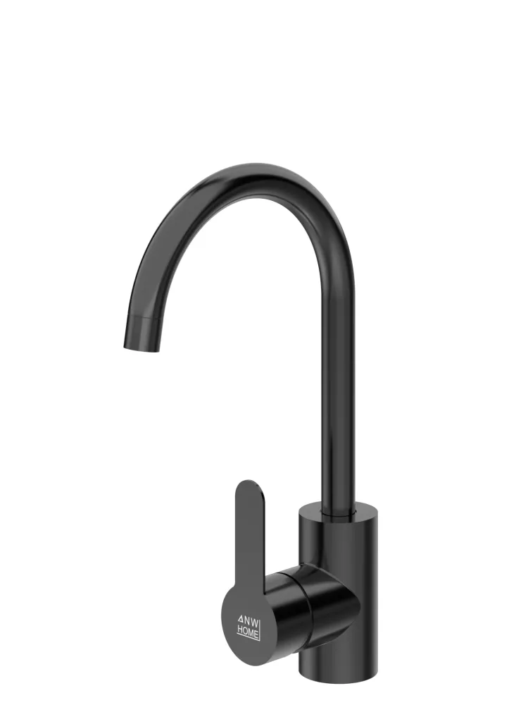 Kuchyňská baterie ANW HOME broušená ocel barva černá HF-03B