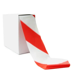 Výstražná páska – ekonomická – 500m x 75mm (červená/bílá)