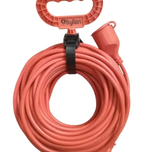 15metrový, 16A prodlužovací měděný kabel 3x1,5mm2, IP44 se zástrčkovou spojkou, typ Schuko
