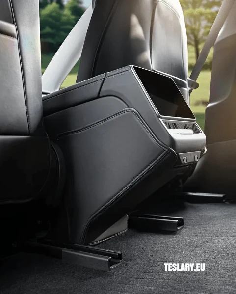 Tesla Model 3+ Highland zadní kopací panel PU Kůže pro zadní konzoli