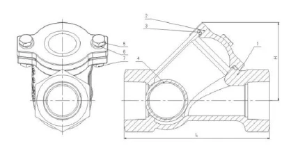 Ventive Branch Branch ventil DN25 PN16 (GW 1 ")