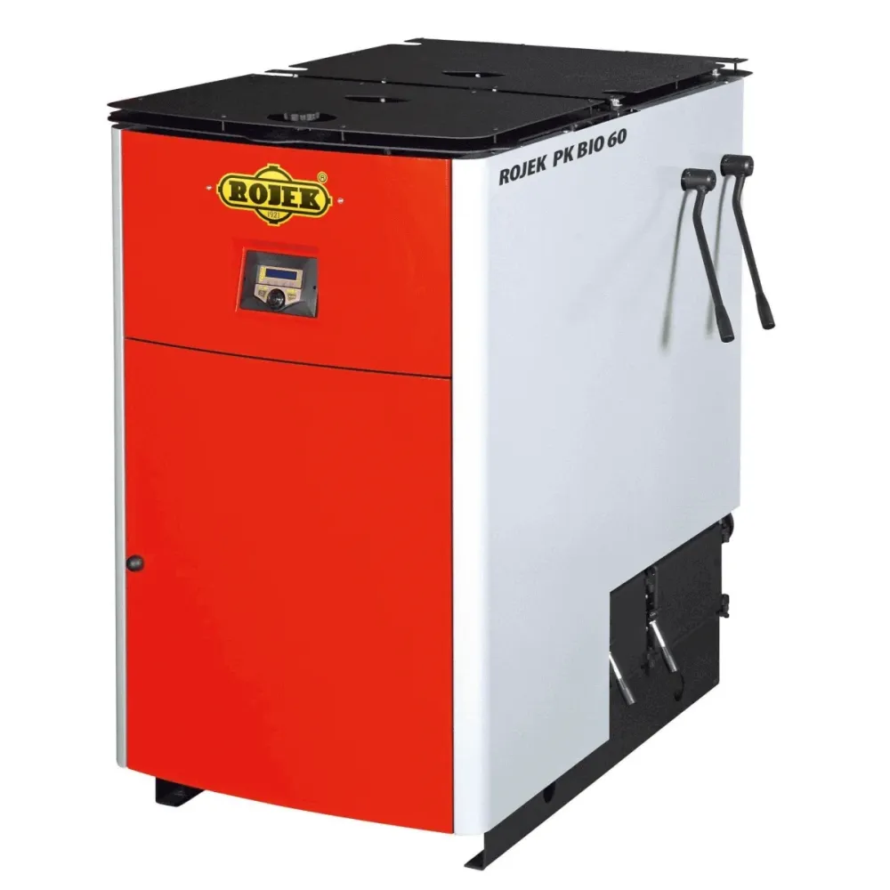 ROJEK PK BIO 49 zplyňovací kotel na dřevo 49 kW na polena